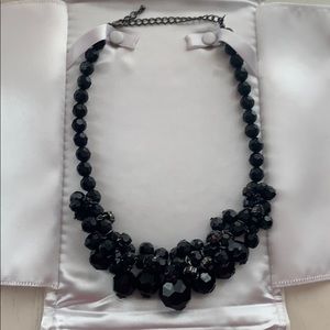 Black beaded necklace
